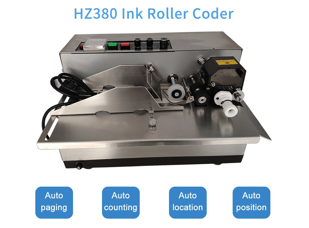 Batch Expiry Date Printing Machine with Auto Paging My380 Dry Ink Coding Machine