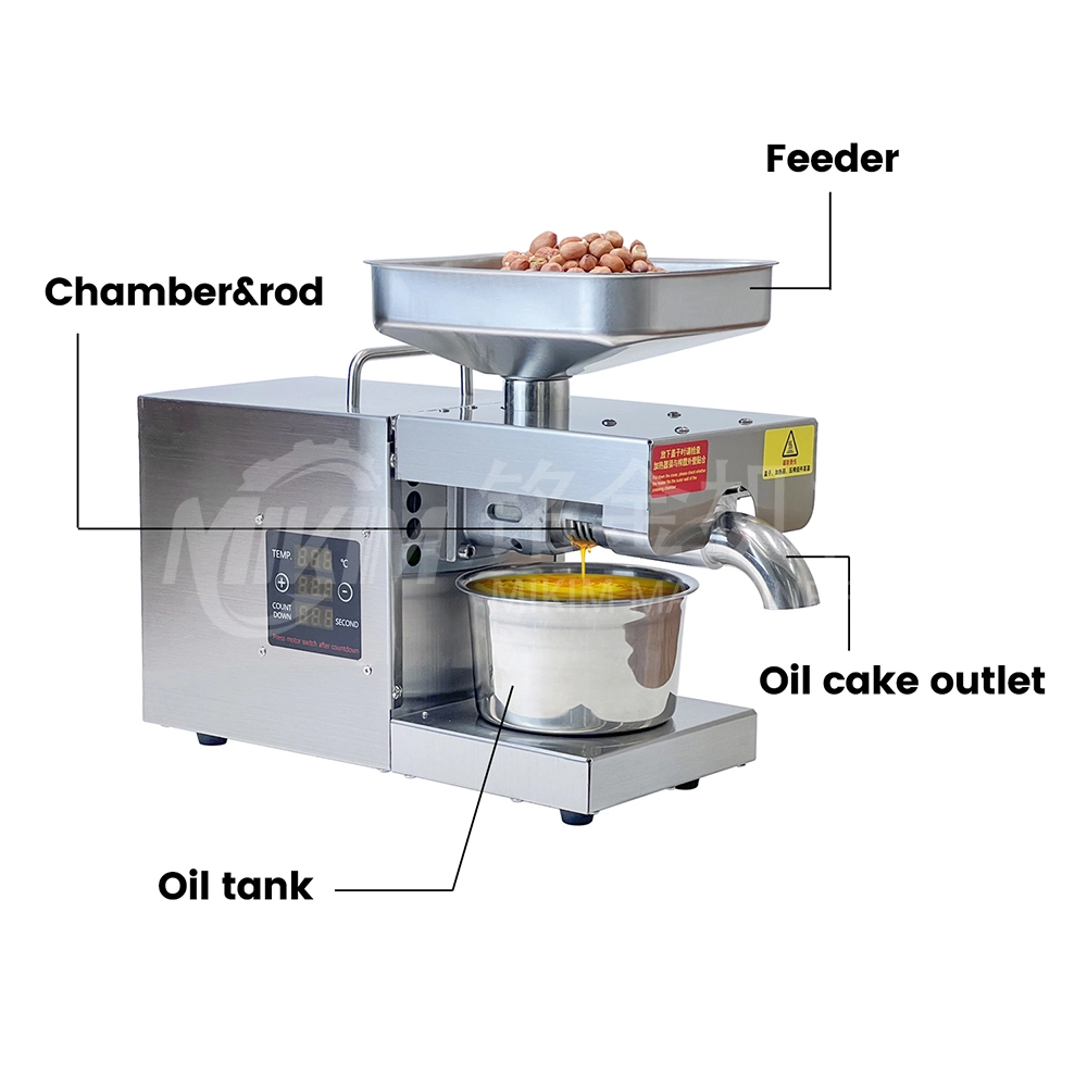 Full Automatic Peanut Soybean Small Household Home Use Oil Extraction Making Edible Olive Mini Oil Press Machines