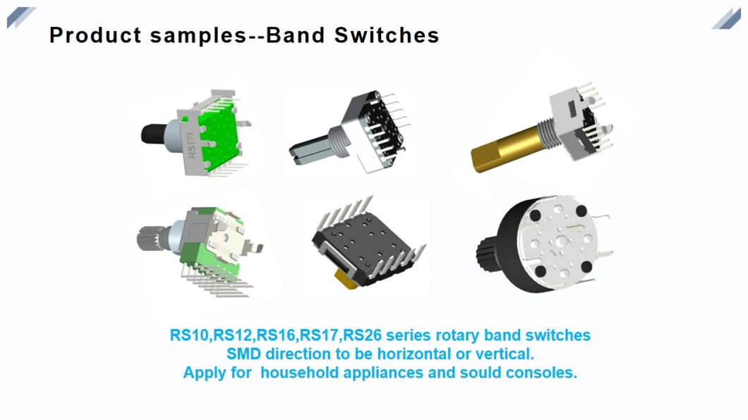 RE9110L 9mm Metal Shaft Encoder with Push Switch