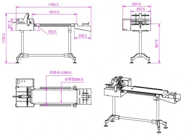 High Speed Vacuum Intelligent Automatic Standard Paging Feeding Machine with Receiving Hopper